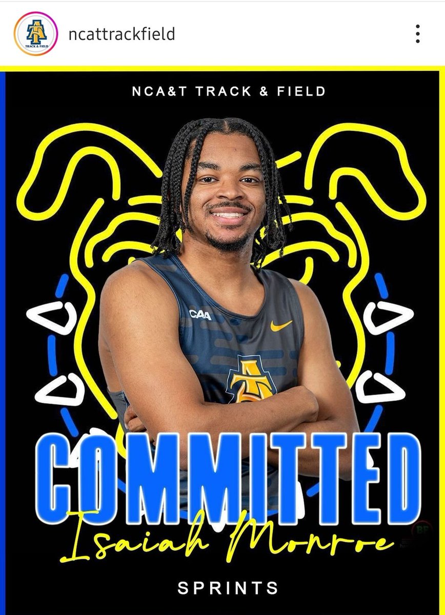 gradync's tweet photo. Initially committed to A&T but followed Coach Ross to TN. Greensboro native. #AggiePride #AggieTrack https://t.co/trKWnv3WzG
