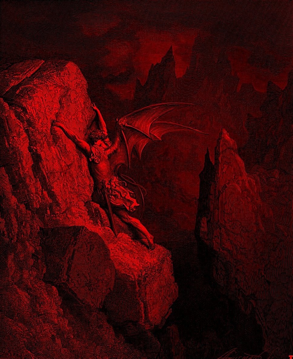 The Fall of Satan, 1866, by Gustave Doré