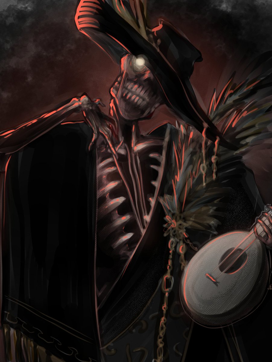 New DnD character :) dismembering merchant who plays his own vocal chords, very Normal