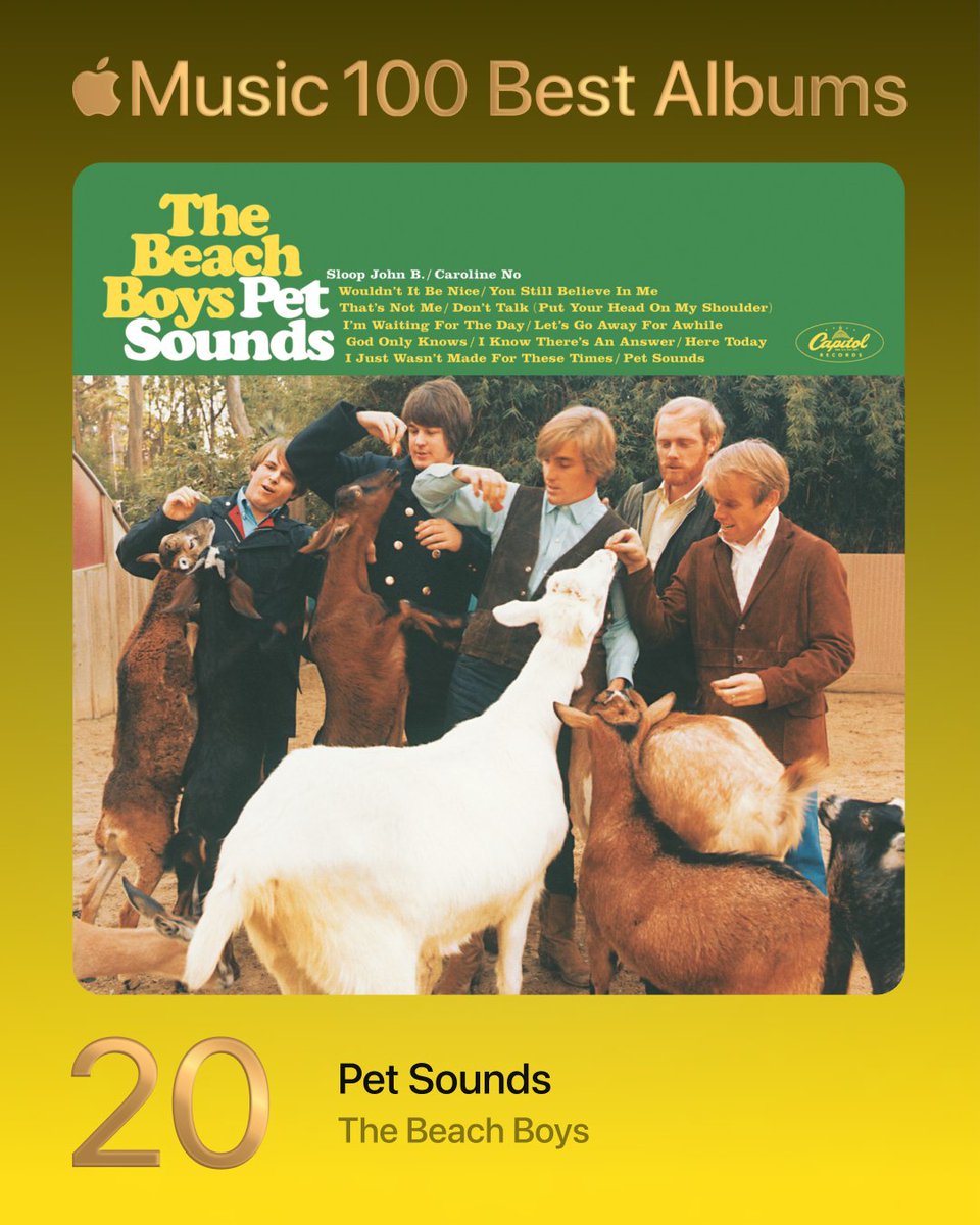 20. Pet Sounds - Beach Boys

#100BestAlbums