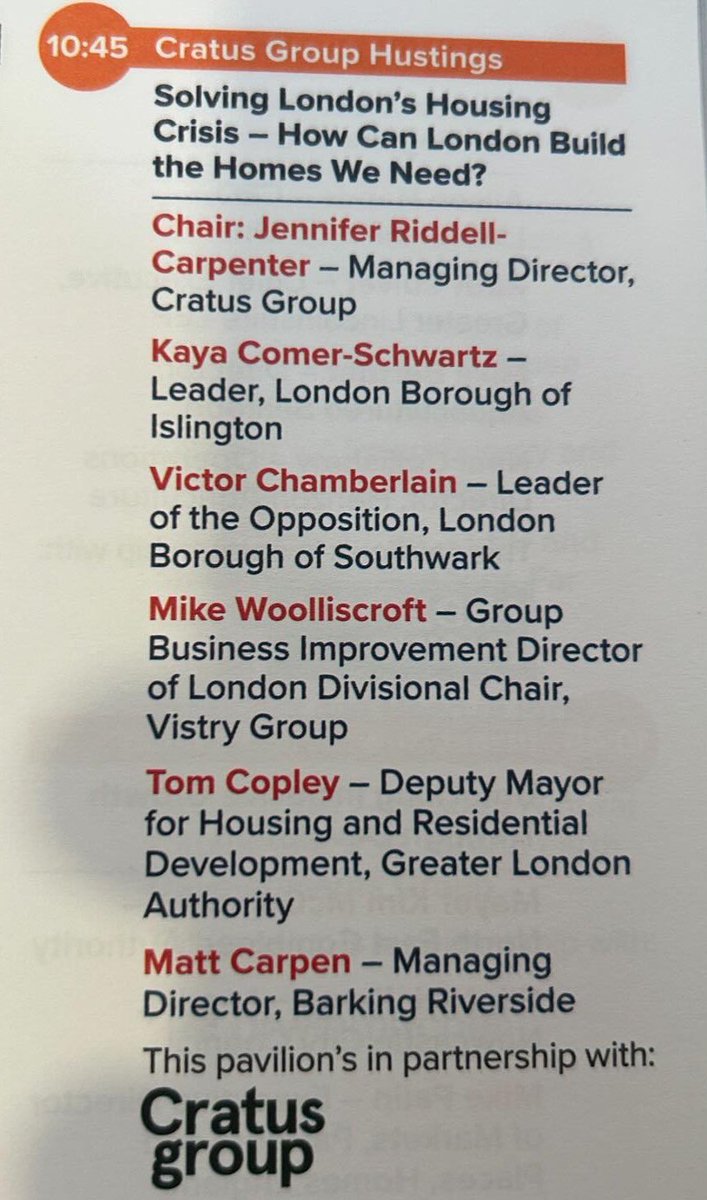 Pleasure to speak at #ukreiif on how London can build the homes we need. 

Westminster must empower councils to be the major builders of affordable housing &amp; diversify wider market so it can innovate. 

We also all need to make housing an election issue &amp; vote accordingly! 🗳️ 🏡