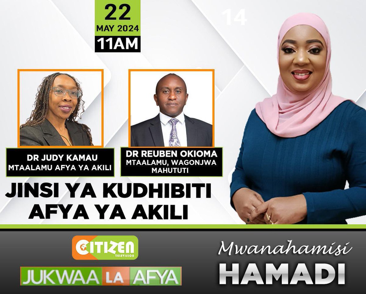 Tupatane kesho… <a href="/thenairobihosp/">The Nairobi Hospital</a> <a href="/wanjiruk_8/">Judy Kamau</a> <a href="/citizentvkenya/">Citizen TV Kenya</a>