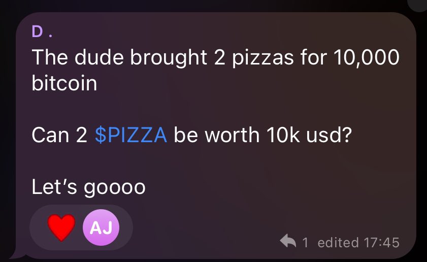 btcdaypizza's tweet photo. Yes it can. With a market cap of $50M only 2 $PIZZA will be worth $10K. 

1 $PIZZA currently worth $38 https://t.co/sWccpEtUoW
