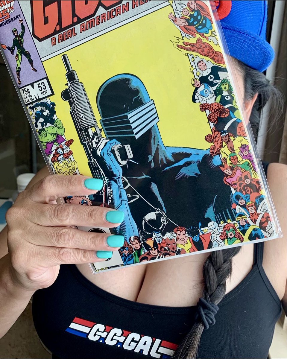 Might as well show them off, my nails! #nails #nailpolish #comicbooks #gijoe #snakeeyes #comictatatuesday