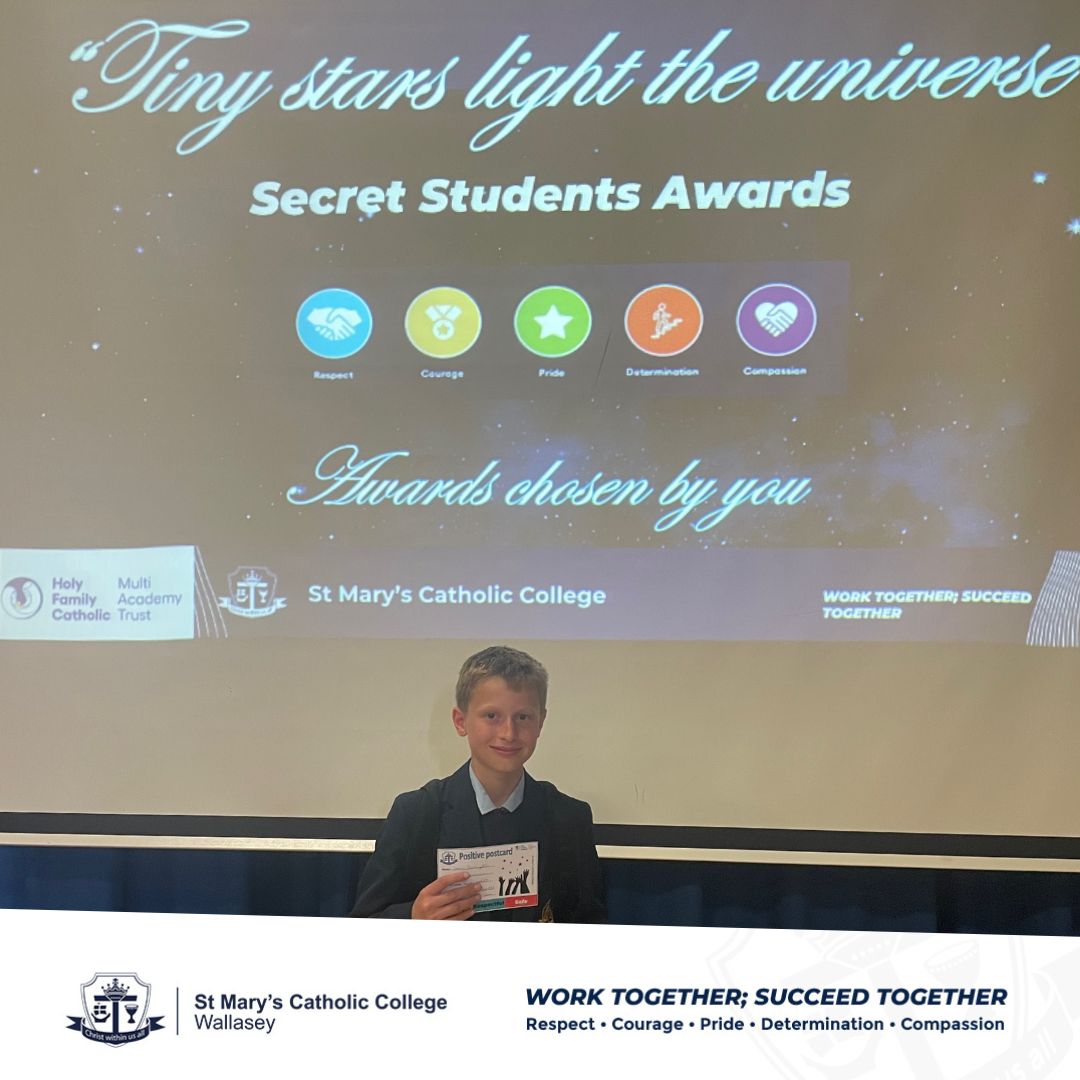 Our secret students have been out and about praising their peers over the last few weeks. Gene was nominated by one of his football team mates who said: 'Gene played great for the school team and didn’t give up.’ #pride #determination #kindness