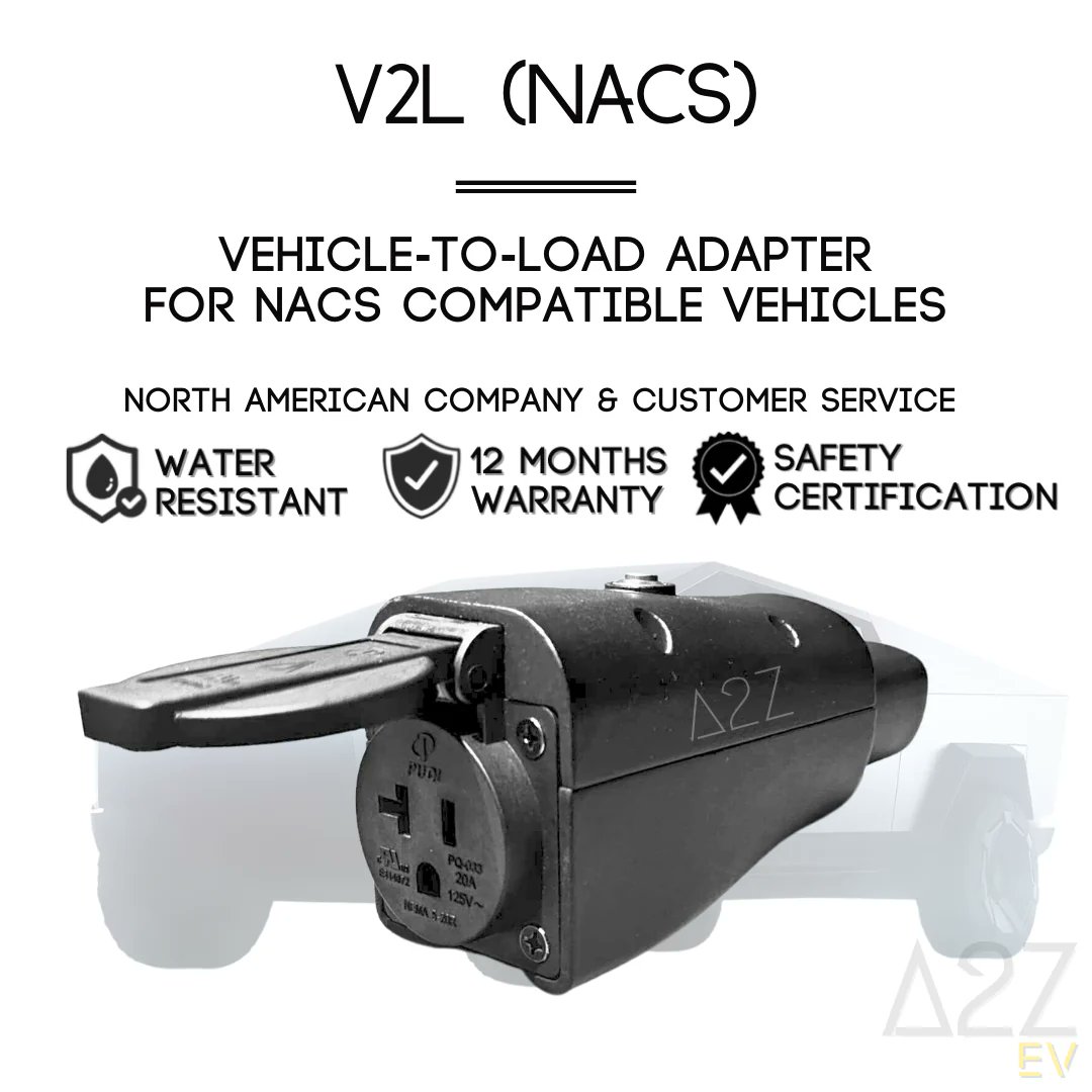 Here is an interesting product coming from @a2zev - a V2L NACS adapter.  I wonder what vehicles will support it...