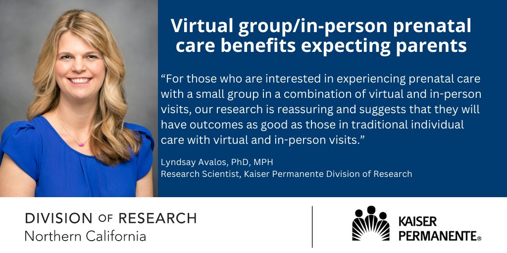 Group #prenatal care at @kpnorcal using CenteringPregnancy @CenteringHealth curriculum moved to webinar format during the pandemic; parents still benefited from social support. @PermanenteDocs @JAMANetworkOpen bit.ly/4at0dD5 Read more: k-p.li/3ymOUyU
