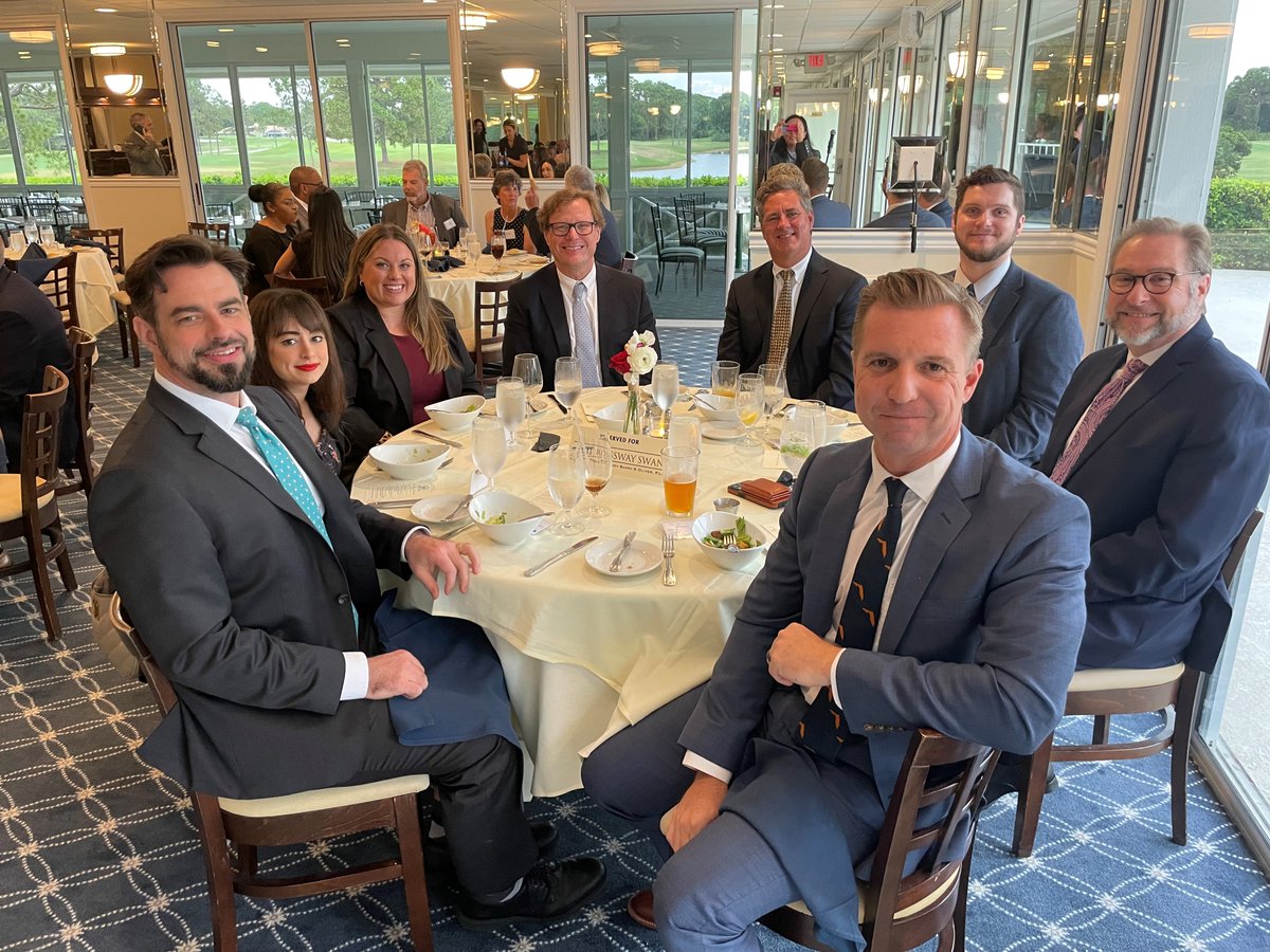 RosswaySwan's tweet photo. We are thrilled sponsor the St. Lucie County Bar's #LawDay Dinner! Congratulations to Bruce H. Colton for being honored with the 2024 Honorable Ben L. "Buck" Bryan #DistinguishedCareerAward! It was an unforgettable evening!   #OurFirmCares #ProudSponsor https://t.co/2efxqbWnyG