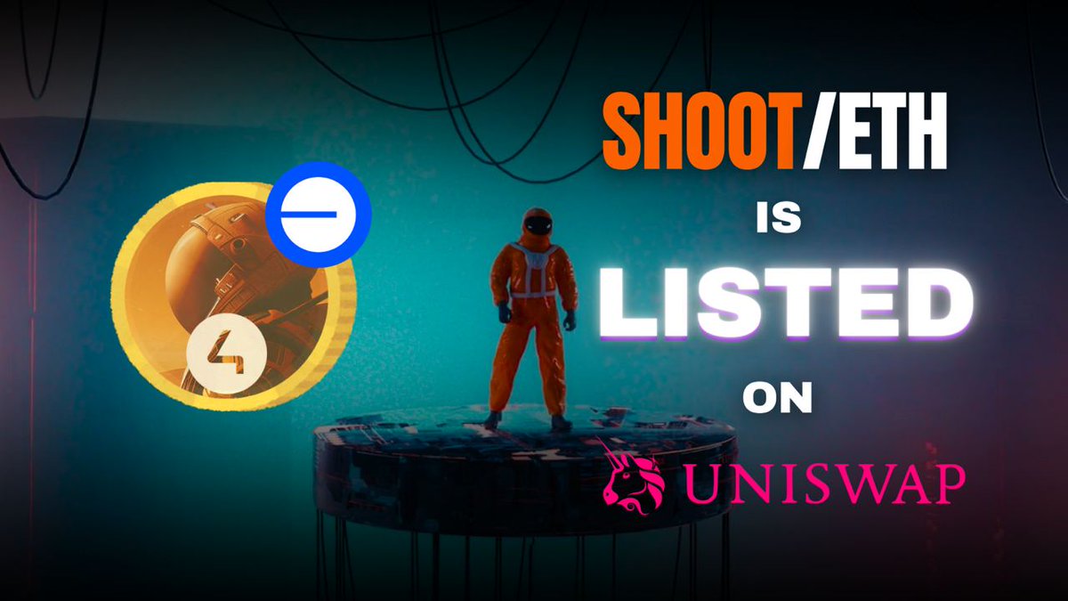 GREAT NEWS, MARTIANS ‼️ We're excited to announce that $SHOOT is now on BASE network, Tradable as BASE/ETH pair on Uniswap (BASE)! Swap: app.uniswap.org/?chain=base Liquidity: app.uniswap.org/add/0xa9f5031b… CMC Screener: coinmarketcap.com/dexscan/base/0… Dex Screener: dexscreener.com/base/0xdfc55d0…