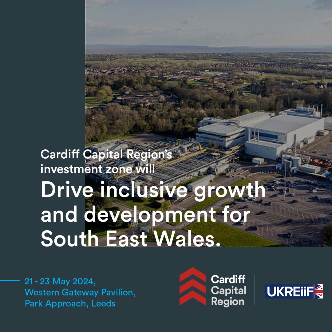 Join us on 22 May from 1:15-2pm at @UKREiiF to learn about the transformative £160 million #InvestmentZone package for Cardiff Capital Region. western-gateway.co.uk/news-and-events/ukreiif-2024