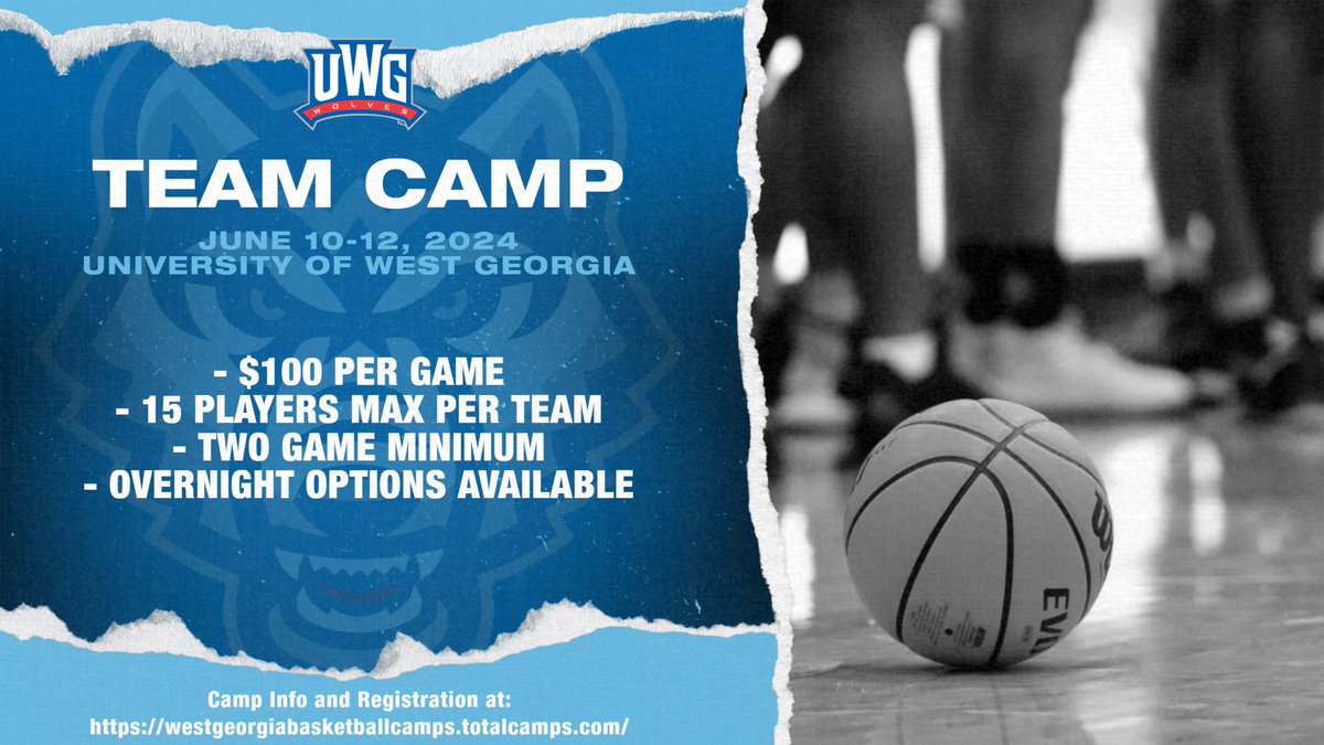 We’ve got over 6️⃣0️⃣ teams signed up for Team Camp & the deadline to register is Friday, May 24th‼️ Click the link below and register your teams TODAY. Don’t miss out 🐺🏀 🔗: …georgiabasketballcamps.totalcamps.com/About%20Us