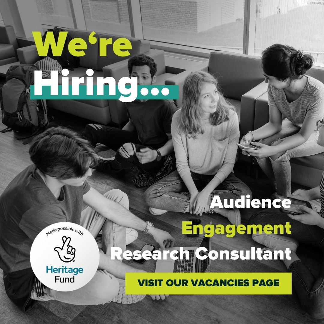 We're #Hiring an Audience Engagement Consultant to help us with audience research, engagement, and resilience! 🗓️ Start: June 2024 💰 £31,120 🗓️ Deadline: 9.30 3rd June Find out more & apply👉 shorturl.at/rr8xt For an informal chat about the role please get in touch.