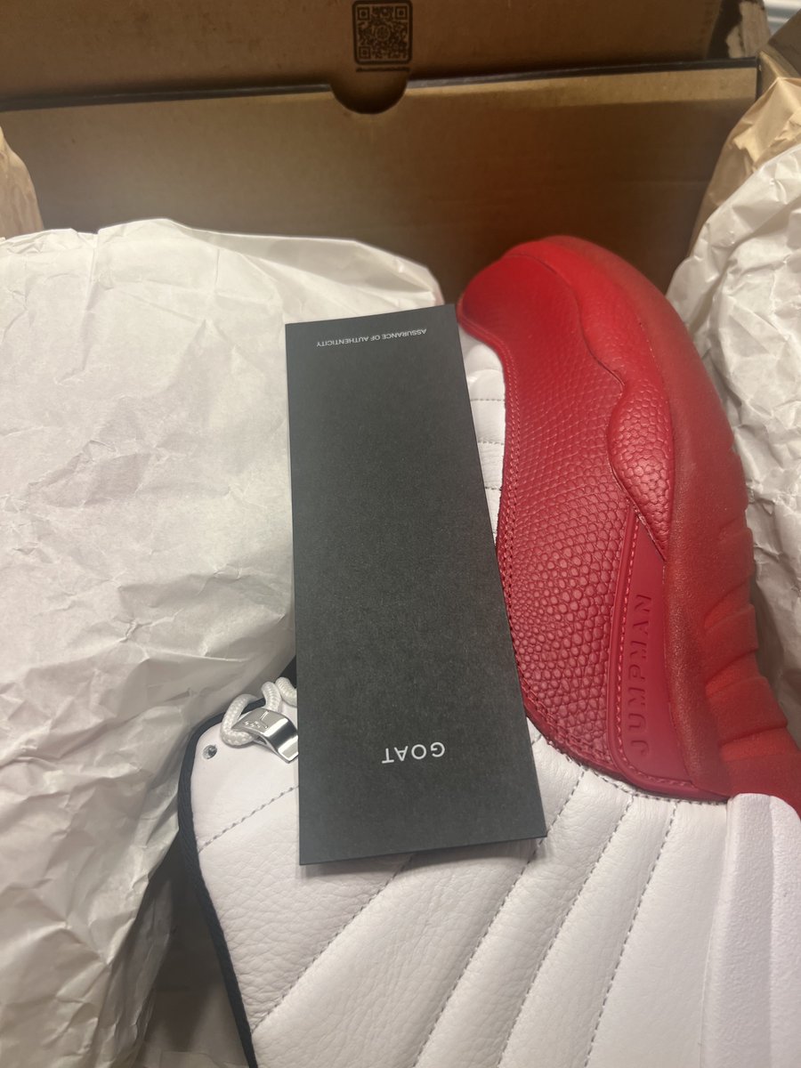 takesaremyown's tweet photo. @karidaniels @snkr_twitr Okay maybe somebody that knows can answer this. Have you ever had a shoe you purchased from Nike have a goat authentication tag in it? https://t.co/7dF9W2yY16