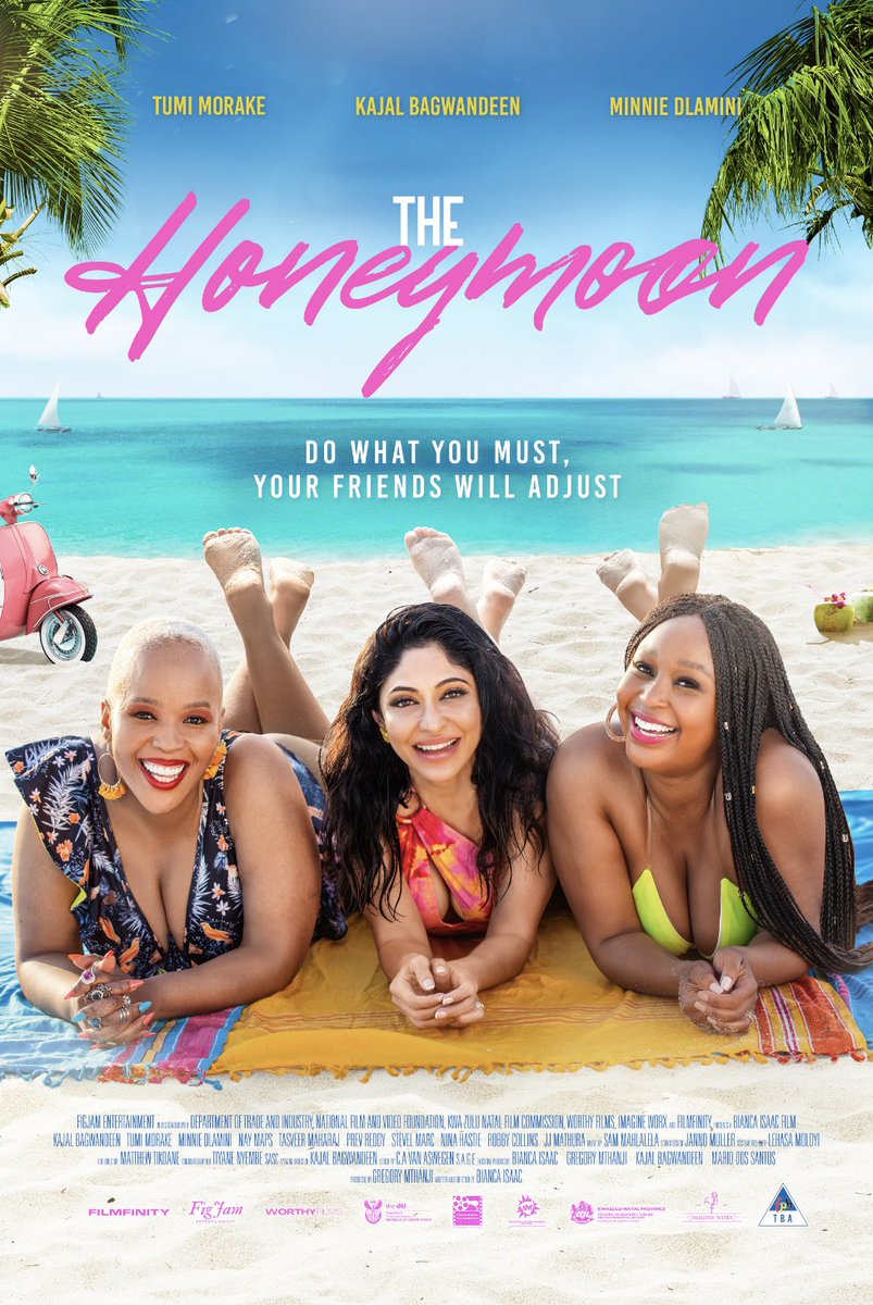 Sibonakude Kumabonakude ne-Bioscope! 🏆🎞️ THE HONEYMOON (2023) Cast: Kajal Bagwandeen as Kat Tumi Morake as Noks Minnie Dlamini as Lu Directed by: Bianca Isaac Writer: Naomi Beaty, Jolyon Ellis & Bianca Isaac #bestpanafricanfilm #beyondimagination #ssa24