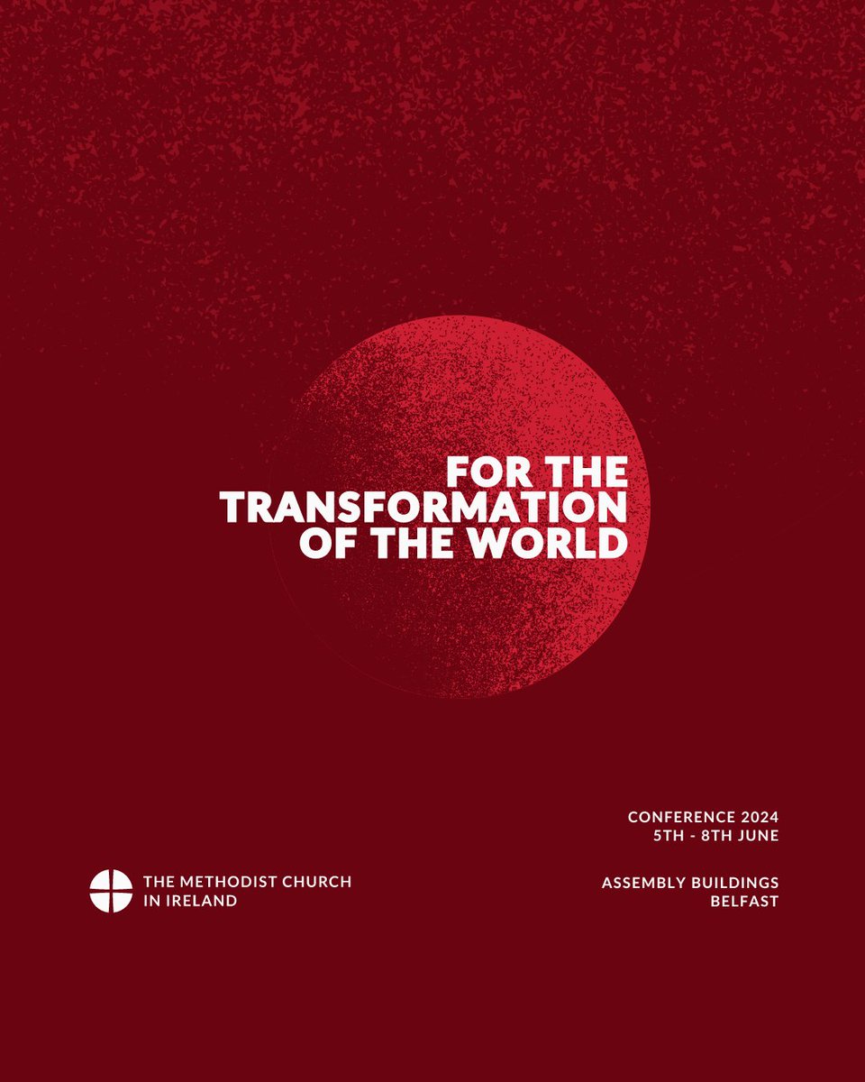 irishmethodist's tweet image. 𝐂𝐨𝐧𝐟𝐞𝐫𝐞𝐧𝐜𝐞 𝟐𝟎𝟐𝟒
Wed 5th June to Sat 8th June

This Connexional year, our new President, the Rev Dr John Alderdice will invite us to think about how we are called to transform the world.

For programme information and to stream live, visit: bit.ly/mciconf24