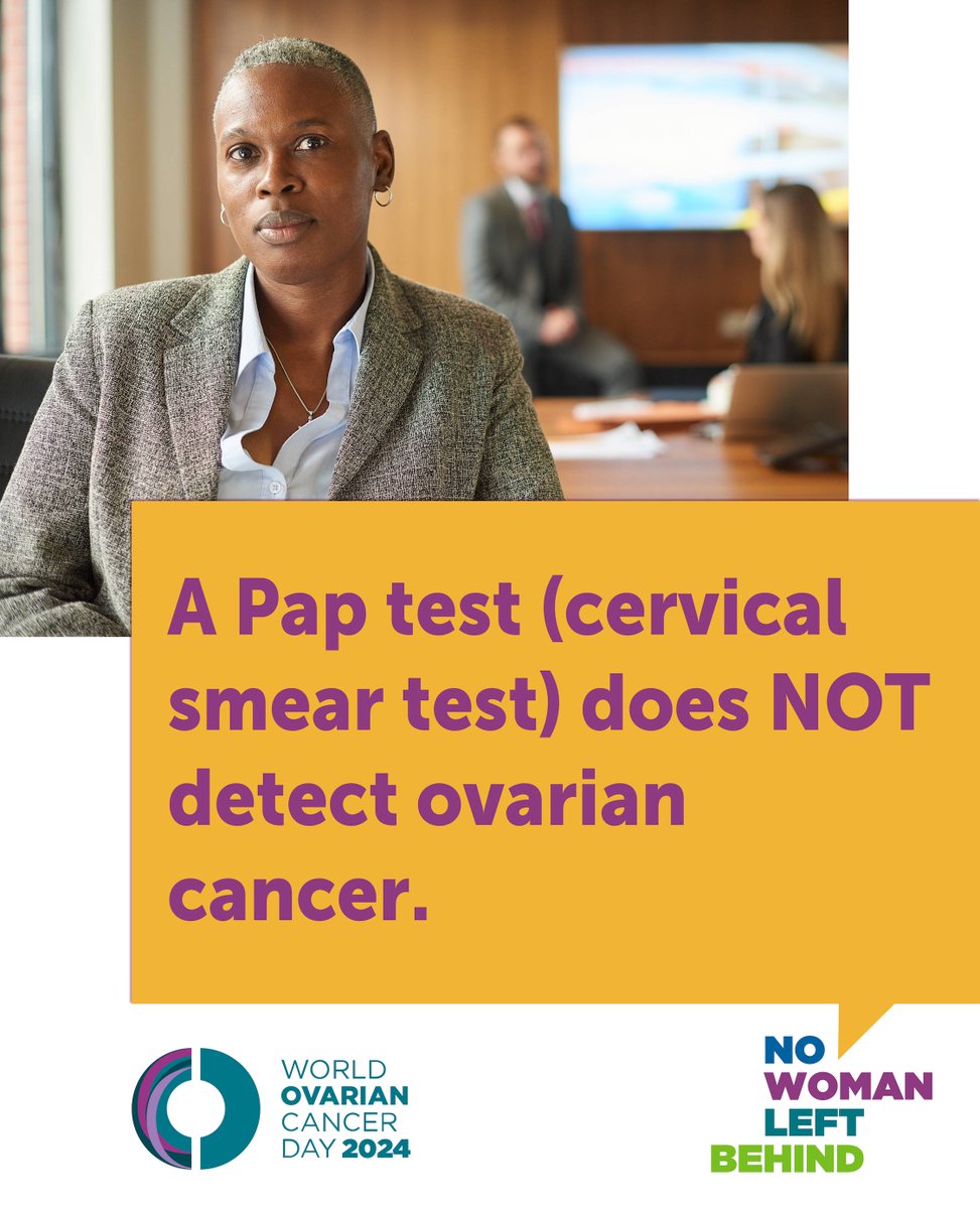 There is no routine, simple screening test to accurately detect ovarian cancer. Contrary to popular belief, cervical screening will not detect ovarian cancer. #OvarianCancer #WorldOvarianCancerDay #NoWomanLeftBehind #WOCD2024