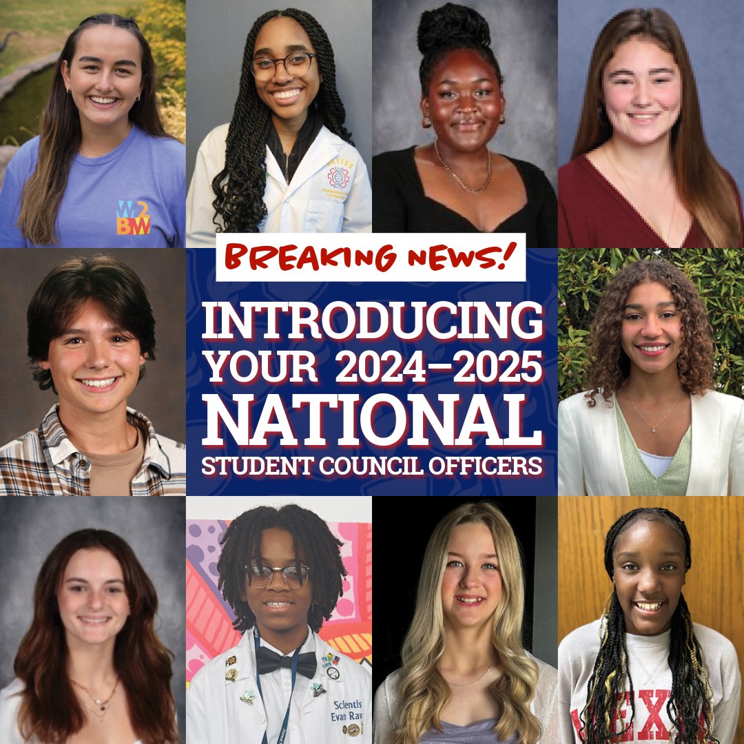 🎉We're excited to introduce your newly elected National Student Council Officers, who will lead, represent, & amplify student voices nationwide! Thank you to all NASC schools that made their voices heard! 👏 👉Learn more about your new NSC officers: bit.ly/44PFS9O