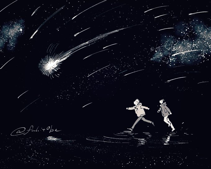 「star (sky) starry sky」 illustration images(Latest)