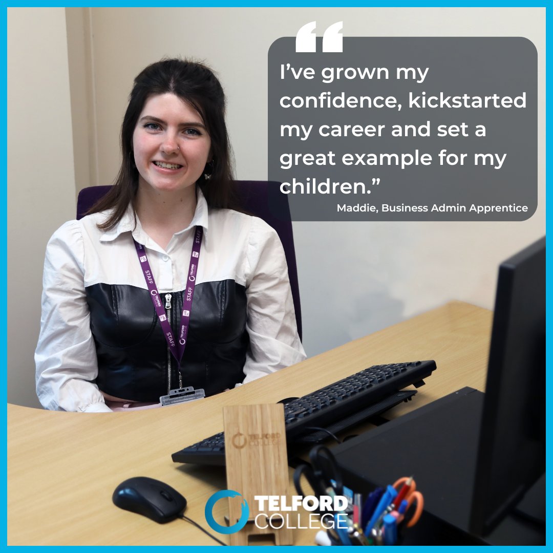 Business admin apprentice Maddie is flourishing in her apprenticeship 🌟 Find out which important tasks she completes in her role and what she enjoys about her experience 👇 telfordcollege.ac.uk/news/dedicated…