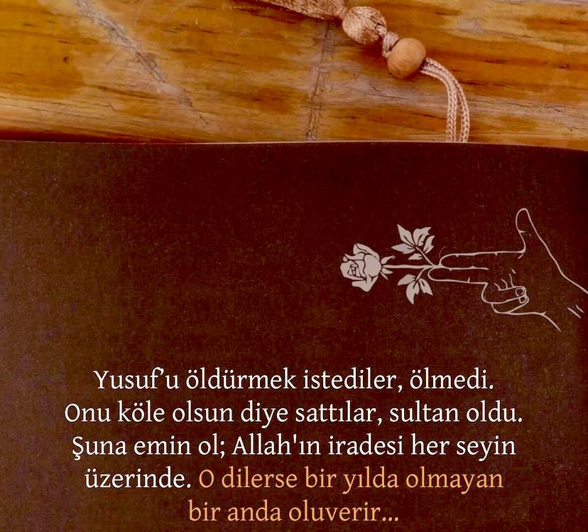 Allah’a güvenin ☝️ O dilerse bir yılda olmayan bir anda oluverir .☝️ Selâmûn Aleyküm Hayırlı Akşamlar