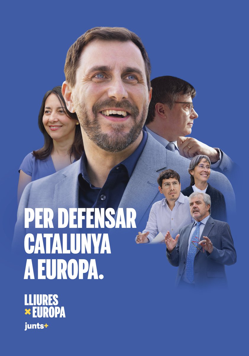 Avui hem presentat els cartells de campanya per a les eleccions europees 🇪🇺 Per seguir guanyant a Europa. Per defensar Catalunya a Europa.