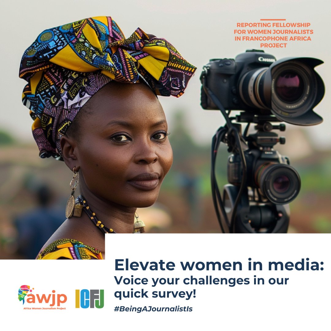 Calling all female media stakeholders in Togo & Burkina Faso to participate in our survey on gender-related challenges. Your insights matter! Take the survey here-> bit.ly/43TA7Yn #BeingAJournalistIs #MediaSurvey