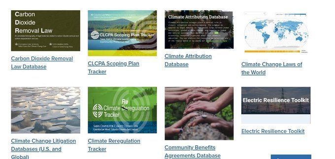 🧰⚖️The @SabinCenter develops legal tools to combat the climate crisis & advance #climatejustice. Check out our 13 online resources -- a treasure trove for law & policymakers, research scholars as well as climate advocates: buff.ly/3UgPXaI #climatelaw #resources