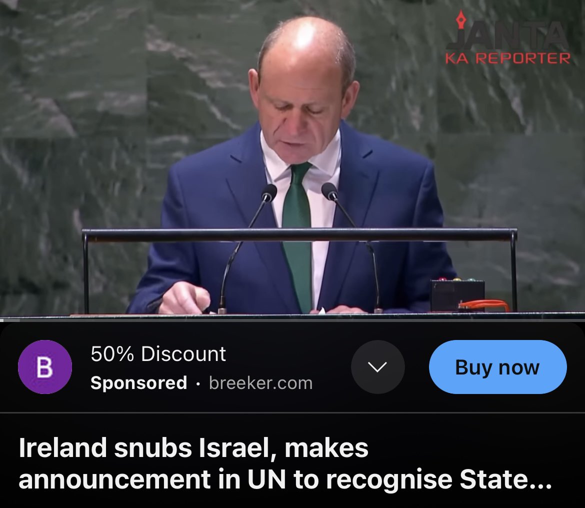 CallForCongress's tweet photo. 👏👏👏
“Ireland will, in the coming weeks, formally recognize the state of Palestine”

🇮🇪🫱🏻‍🫲🏾🇵🇸

https://t.co/suNnxhTOLX https://t.co/83JPfb7QmG