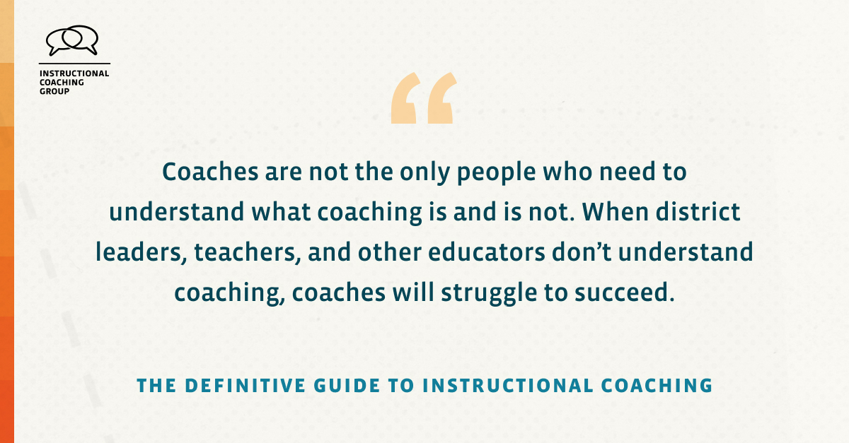 Creating a system in which coaches can flourish is the only way to make coaching work. Leaders can encourage widespread knowledge of coaching through a combination of PD workshops & follow-up one-to-one professional learning support. The Definitive Guide: ow.ly/ELe150RAPkC
