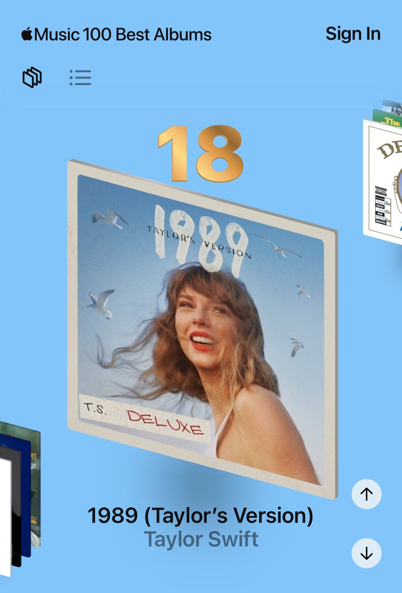 Apple Music put Taylor Swift over: GRODT The Marshall Mathers LP All Eyez On Me Love Deluxe Voodoo Take Care Aquemini Illmatic Enter The Wu-Tang Ready To Die MBDTF The Dark Side Of The Moon This list was doomed from the jump.