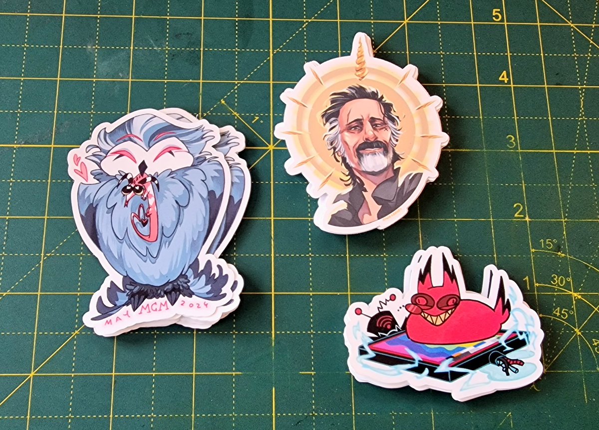 I caved and made some last minute MCM stickers. CooOOOme get them.