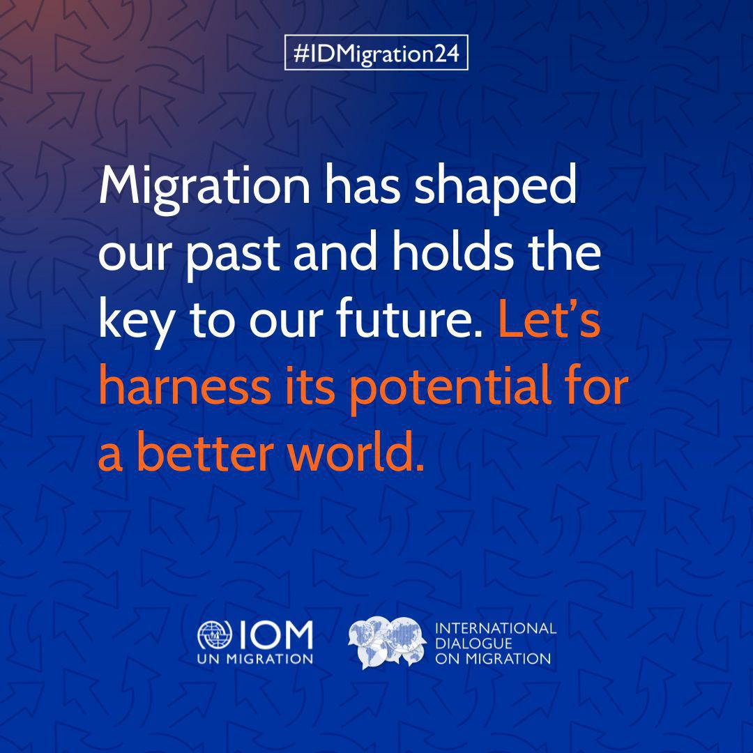 Safe, regular & orderly migration can be part of the solution to some of the world's most pressing challenges. This week's Int'l Dialogue on Migration explores how human mobility can lead to stronger, better communities. iom.int/idm #IDMigration24 via @UNmigration