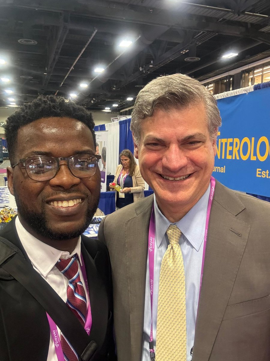 Adedeji Adenusi MD, MPH (@adedejiadenusi) on Twitter photo Meeting with <a href="/MarkPochapin/">Mark B. Pochapin, MD</a> was one of the memorable highlights.
His work and support for aspiring gastroenterologists is phenomenal.
#DDW #nyulangone #AmCollegeGastro Meeting with <a href="/MarkPochapin/">Mark B. Pochapin, MD</a> was one of the memorable highlights.
His work and support for aspiring gastroenterologists is phenomenal.
#DDW #nyulangone #AmCollegeGastro