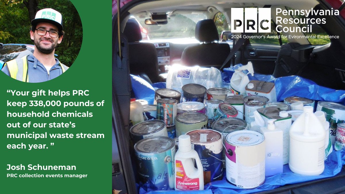 Protect the health of PA’s environment and the health of us all. Even a small monthly gift makes a big difference. Support PRC: shorturl.at/GZHpJ #PRC #environment #environmental #recycling #Pennsylvania