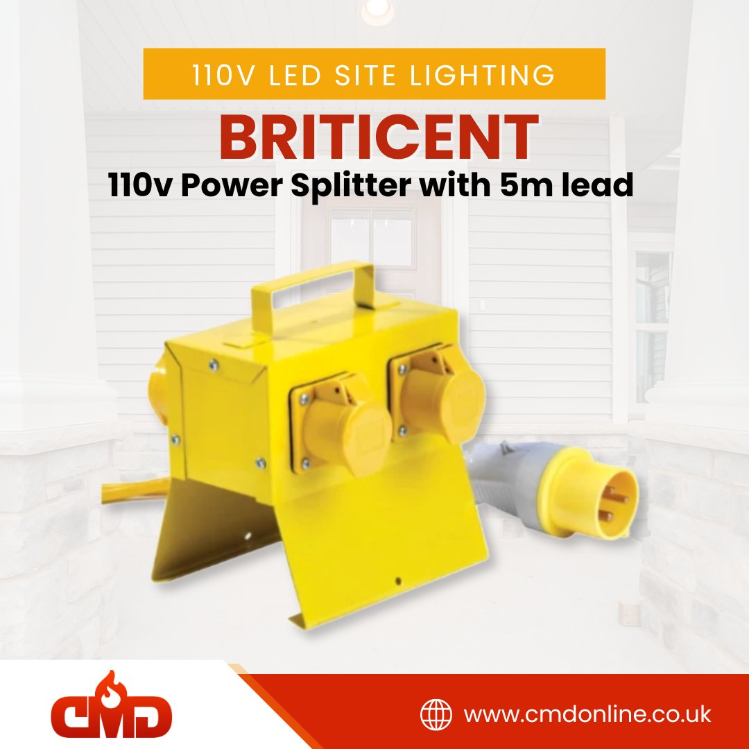 Briticent's 110v Power Splitter (PS45) is a durable accessory that offers four 16A outlets, a 5m lead, and IP44 protection

🛒 Get it here: shorturl.at/fKQVk

#CMDElectricalEngineersLtd #110VLEDLighting #OutdoorLighting #electricalservices #home #ukengineers
