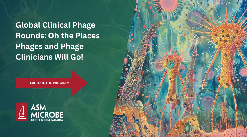 In the face of the antimicrobial resistance epidemic clinicians are turning to an age-old strategy: bacteriophage or phage therapy. Join us at #ASMicrobe 2024 to discover how this century-old approach is being adapted for modern personalized medicine: asm.social/1Sp