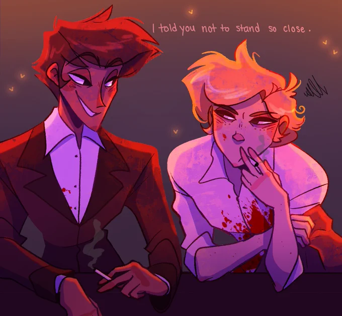 Splash zone ? #radiodust #Alastor #Angeldust #HazbinHotel
