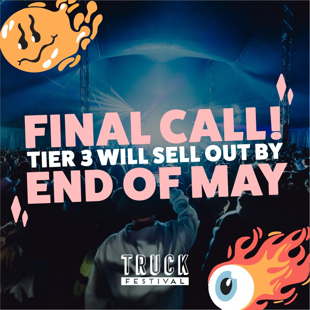 ⚠️ Tier 3 ticket update!! ⚠️ Truck is now very close to selling out of all Tier 3 ticket types, and we'll soon be entering into our FINAL ticket release. Book now ➡️ truckfestival.com/tickets/ #TruckFestival #UKMusic #Oxford #UKFestival #Festivals