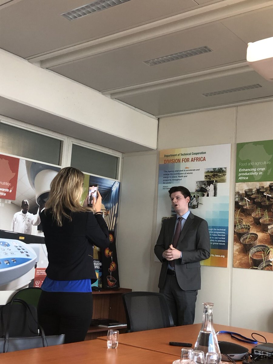 ArgonneIAEA's tweet image. 📸 behind the scenes filming an interview with an @IAEA Junior Professional Officer (JPO) in Vienna, Austria. 

🌍 Apply by June 16 - Associate Training Officer JPO (P2) 
bit.ly/42pSIJg

#MechnicalEngineering
#NuclearEngineering
#hiring
#STEMcareers