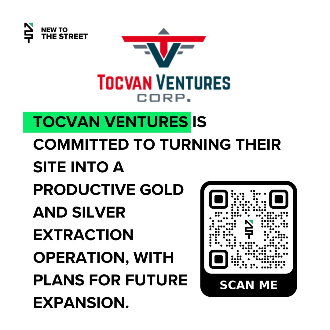 NewToTheStreet's tweet photo. @TOCVANVentures is on the move! Committed to transforming their site into a gold and silver extraction hub, with exciting expansion plans ahead. ππ
@vincemedia1
Watch the full interview hereβ¬οΈβ¬οΈβ¬οΈ
https://t.co/ZtFQJ8Dd8b
#Gold #Silver #markets #golddiscovery #TCVNF #CEO #business #newtothestreet #Mining #explore