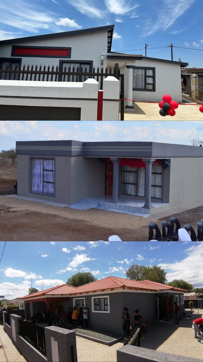 “The EFF government will provide quality, spacious houses with a minimum of 3 bedrooms to all the people.” -EFF Manifesto on Human settlements.

We Are Voting for the EFF because they had no obligation to build houses but they did.
These are the types of homes our people deserve