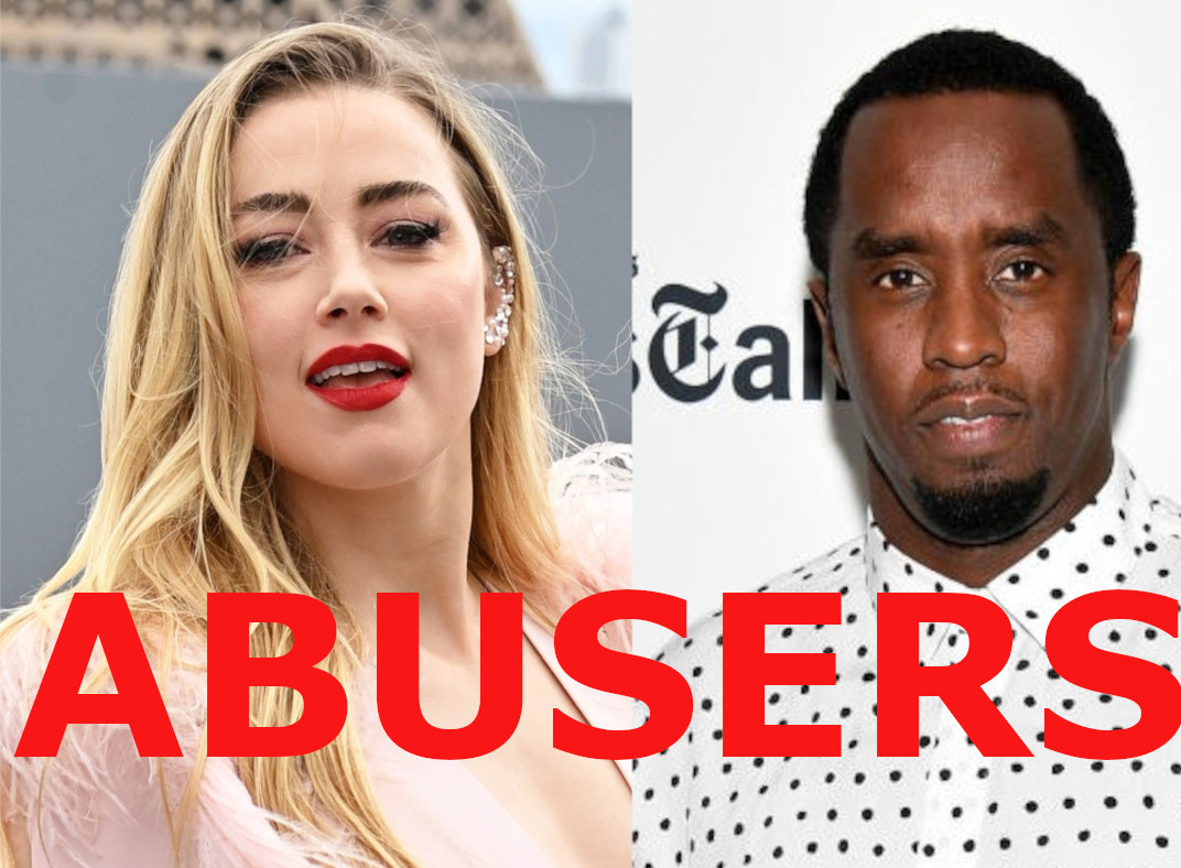 What does Amber Heard have in common with Sean Combs? They are BOTH ABUSERS!!!!!!

#AmberHeardIsDiddy