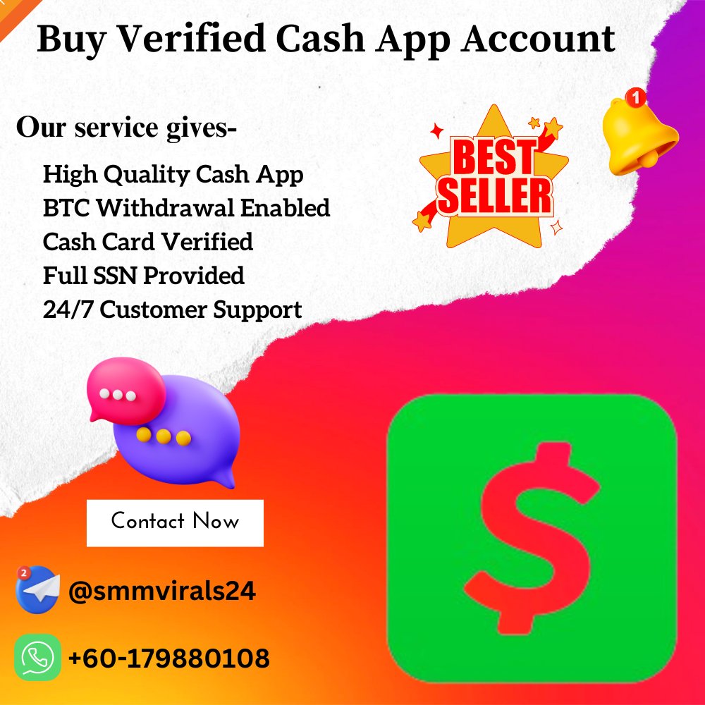 Buy Verified Cash App Account
#CashApp #trending 
CONTACT/Order: smmvirals.com/product/buy-ve…