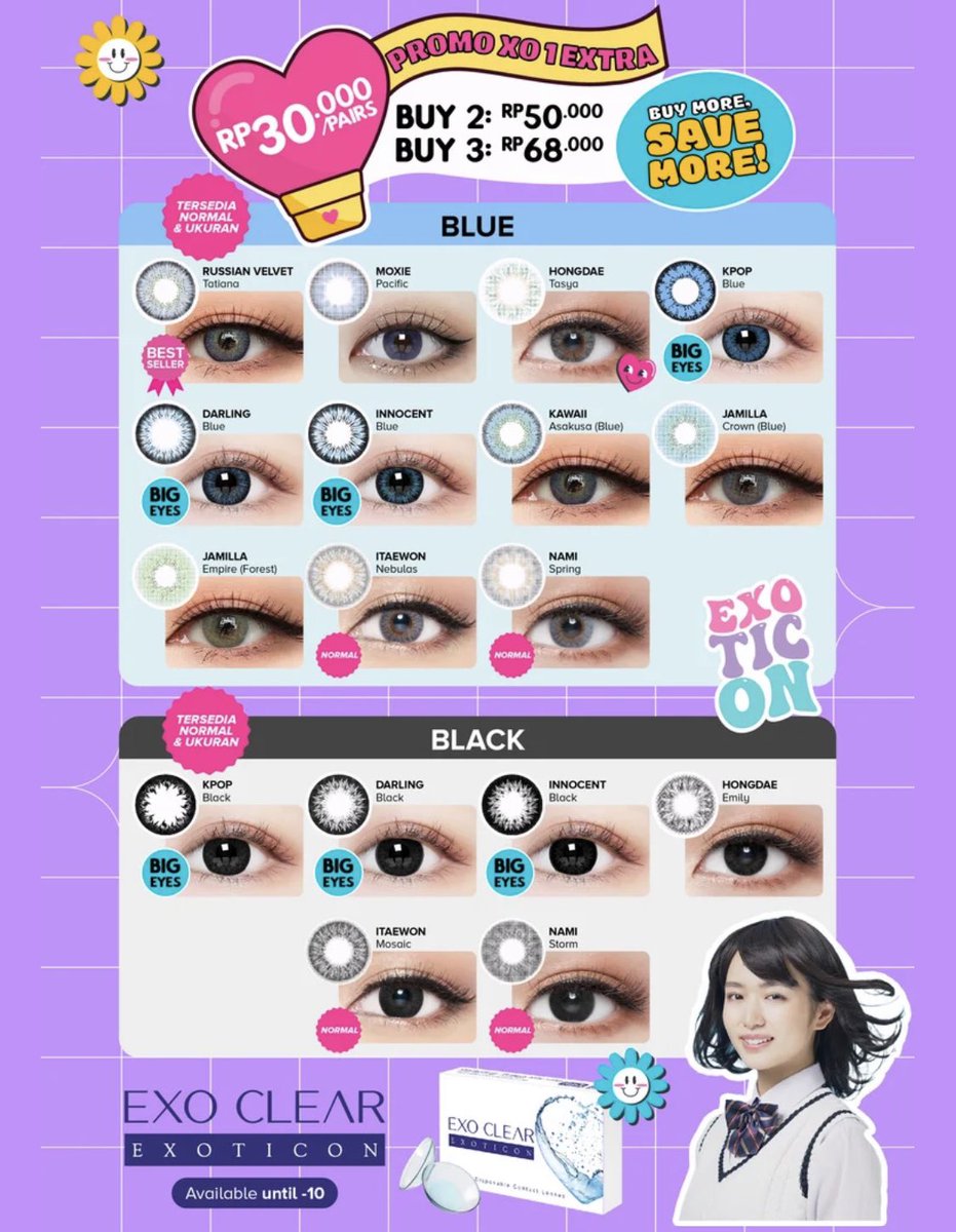 cankiebarr's tweet photo. [OPEN PO] EXOTICON Softlens | Jakarta x Beauty 
Harga tertera belum include fee jastip
Ready 3 hari setelah close PO 
JOIN GRUP WA: https://t.co/SZa3MROD5Z https://t.co/25y27ImdvZ