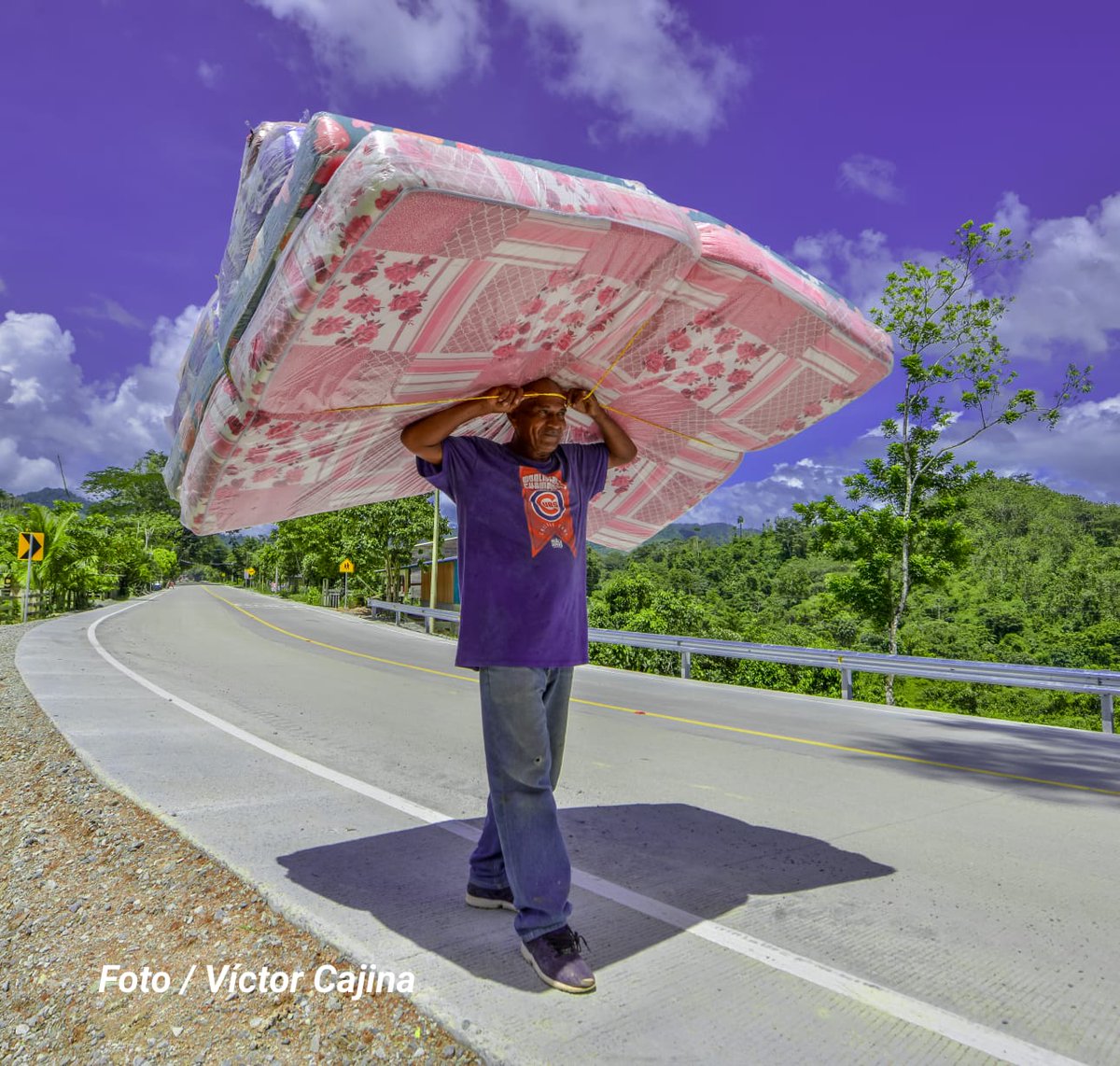 ✨️ #NicaraguaÚnicaOriginal Carretera Rosita - Bonanza de concreto hidráulico Costa Caribe Norte 😍🛣🛻🚚🛺🚜📷 #PLOMO19 🌋
