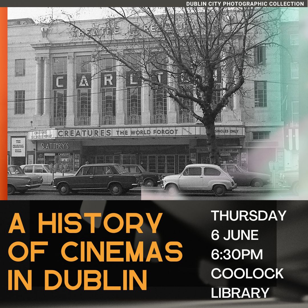 kayteebla's tweet image. Come and join me in @CoolockLibrary on 6 June to hear about old Dublin cinemas and share your memories📽️@DubHistorians @dubcilib