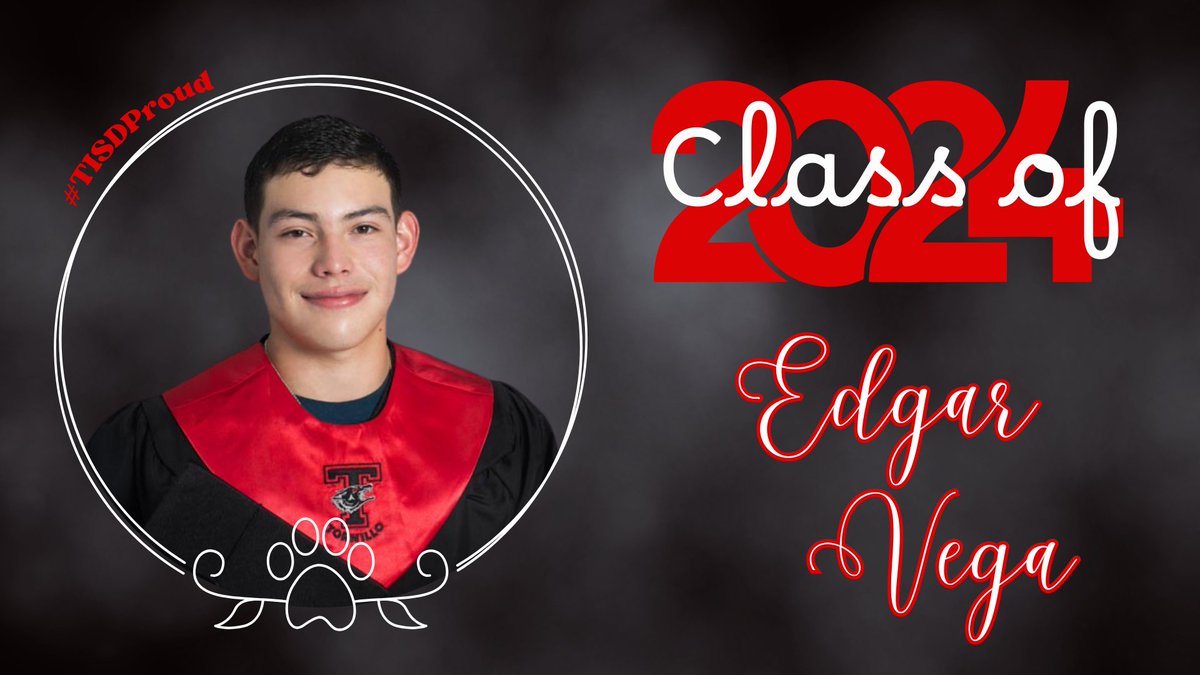 📢 Senior Spotlight 📢
Congratulations Mr. Edgar Vega! 🎓🐾 #TISDProud