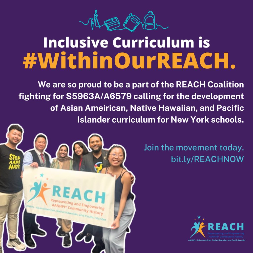 This #AANHPIHeritageMonth, we are demanding that #AANHPIHistory is taught in our schools. Join the @reach_coalition in our fight bit.ly/REACHNOW