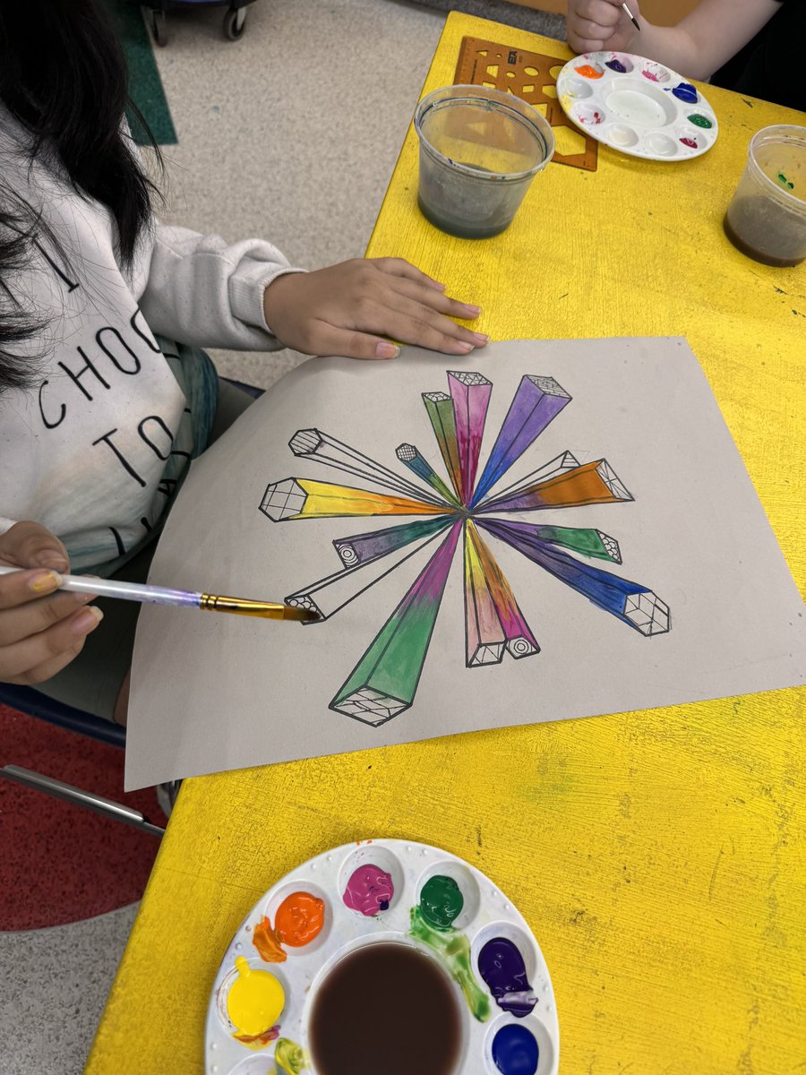 5th working are busy working on a point perspective project. They are turning out pretty great. <a href="/CPES4LIFE/">College Park Elem</a> <a href="/sarapmendez1/">Sara Mendez</a> <a href="/DrManigo/">Dr. Manigo</a> <a href="/VBCPSVisualArt/">Amber Hester</a> <a href="/ldrake421/">Leigh Drake</a>