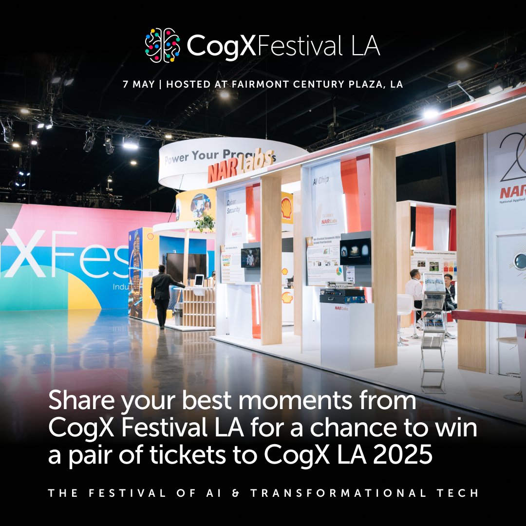 Reflecting on the success of #CogXUSA! 🎉 Those who attended, your energy made it unforgettable. We are now offering a chance to win a FREE pair of tickets to LA 2025! Simply share your best photos from #CogXUSA and tag @CogX_Festival to enter. 📸 Good luck!
